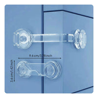 Toddler Guard Lock, Infant protected Cabinet Latch, Prevents Opening, Easy Installation, Multi-Purpose Drawer Lock