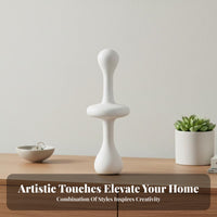 Abstract Design Stylized Poodle Figurine Minimalist Design Tabletop Sculpture Handmade House Decoration for Art Lovers, Interior Designers, Homeowners, Living Room, Bookshelf, Entryway, Office Desk