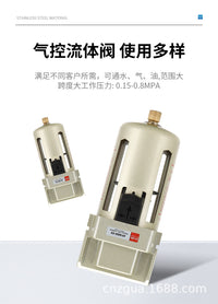 CNZG油水分离器气源处理空气过滤器AF2000-02SMC型可配支加铜滤芯