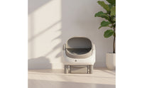 Open-Top Automatic Litter Box Electric Self-Cleaning Cat Litter Box Pet Supply Handsunattended Low Maintenance for Indoor