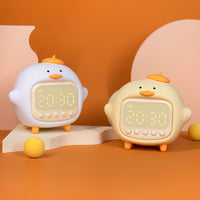 Hugging Duck Alarm Clock with Night Light and Timer