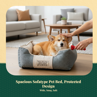 Orthopedic Dog Bed Canvas Pet Sofa
Comfortable Support Couch