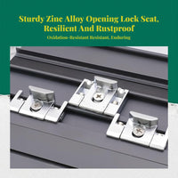 Aluminum Alloy Glazing Lock, Security Lock, Universal Holder, Upgraded Design, Easy Installation