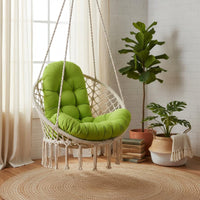 Outdoor Hanging Chair Cushion Anti-Pilling Hanging Chair Cushion Button Tufted