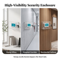 Tamper-Resistant Thermostat Lock Box with Key Sturdy Wall-Mounted Thermostat Cover Universal Ventilated for Landlords, Offices, Schools, Home