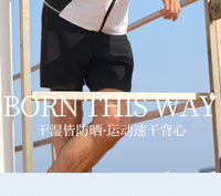 AquaPlay安泊来泳衣男泡温泉拉链速干泳裤三件套装浮潜水母服
