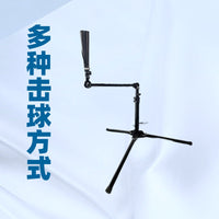 Folding Portable Baseball Batting Tee with Rubber Top, Adjustable Height