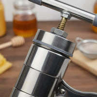 Portable Stainless Steel Honeycomb Press Rust-Proof Handheld Honey Extractor Easy to Clean for Beekeepers, Home Kitchen, Homestead, Farm