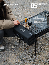 ShineTrip Outdoor Cube Table, Lightweight, Detachable Aluminum, Multi-functional Camping Table