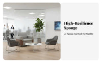 Modern Design Minimalist Office Seating Set High-End Look Reception Sofa Professional Appearance business-grade Furniture Comfortable Cushioning for Guests, Clients, Business Owners, Conference Room, Lobby