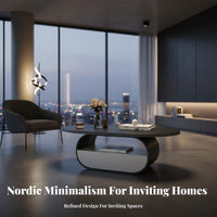 2 Pieces Round Nesting Tables Minimalist aesthetic Coffee Table Set Modern Look Multi-Purpose for Interior Design aficionados