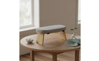 Meditation Stool with Removable Cover Wooden Padded Stretching Bench Compact Meditation Cushion for Meditators, Yogi, Floor Sitting