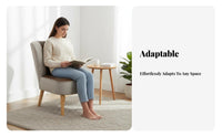 Armless Sectional Sofa Scandinavian design Living Room Furniture Minimalist Design firm-density Foam padding for Families