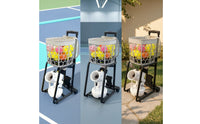 Pickleball Machine with Remote Control Portable Pickleball Machine Wheeled Ball Thrower for Coaches, Backyard, Driveway