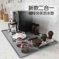 Coffee Machine Silicone Mat Tray Drip Pad Tamping Mat Protector Table Heat Insulation