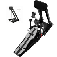Kick Drum Pad Hinged Folding Bass Footplate Black Foldable Drum Pedal for Storage
