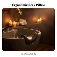 Comfortable Support Salon Shampoo Bowl Neck Rest Waterproof U-Shaped Hair Washing Pillow Ergonomic Design for Barbers, Barbershop, Spa, Home