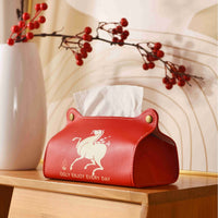 Simple Cute Tissue Box for Home Living Room Bedroom, Multifunctional PU