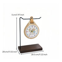 Desk Clock with Stand Decorative Tabletop Clock with Stand Rustic for Shelf