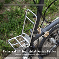 Folding Bike Front Rack Lightweight Front Bike Rack Cycling Equipment Stable Design Easy to Assemble for Town Commuting