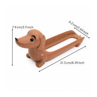 Cartoon-Style Dachshund Serving Tray Space-Saving Dachshund Tray Cute Dog Shaped Plate Adorable for Snack Time