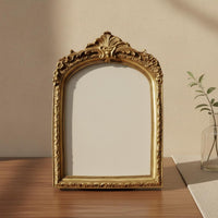 Ornate Vintage Frame Tabletop Display Vintage Picture Frame Glass Front Home Decor for Bedroom
