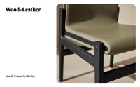 Upholstered Side Chair Italian Inspired Kitchen Seating Minimalist Design Soft Upholstery for Homeowners, Adults