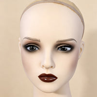 PVC Mannequin Head Display Bust with Shoulders for Hats, Scarves, and Photography