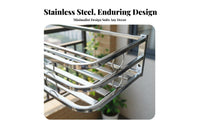 Hanging Railing Planter Space-Saving Flower Pot Shelf Easy Installation for Deck