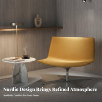 Molded Shell Armchair Nordic Design Single Sofa Minimalist Aesthetic Ergonomic Spinerest for Readers, Bedroom, Study