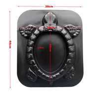 Turtle Stepping Stone Mold Black Outdoor Decor Round Cavity