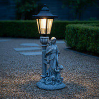 Angel Statue Solar Light Automatic On/deactivate Resin Celestial Figure Garden
