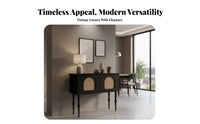 Rattan Door Cupboard French design Cane Door Console Gold-Tone Hardware adaptable Use for Homeowners
