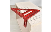 Triangular Woodworking Ruler Engraved Graduations Woodworking Square Protractor Angle Marking Ruler Screw Fixed Tool 0.1mm