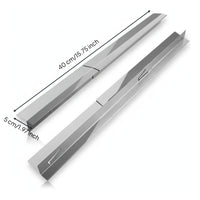 2 Pieces Range Trim Kit Telescoping Design Heat Resistant Counter Space Cover