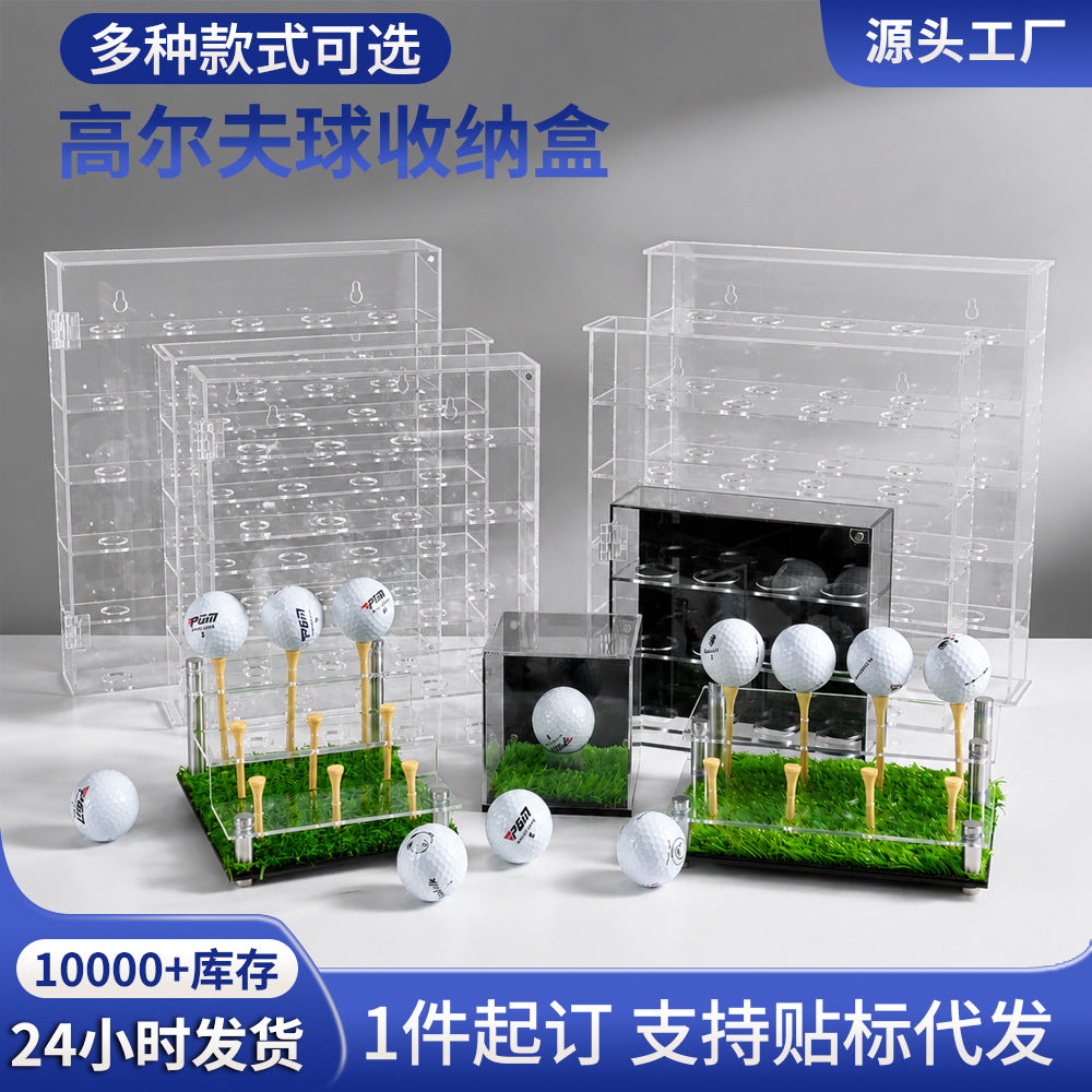 Acrylic Golf Ball Display Case, Dustproof, for Baseball and Softball, Made in Dongguan, China