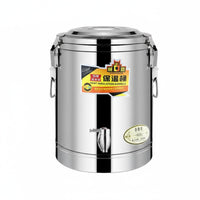 Stainless Steel Thermal Container Leak-Resistant Closure Hot and Cold Beverage Barrel Insulated Beverage Dispenser Leakproof