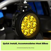 LED Motorcycle Spotlight: bright, waterproof