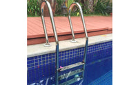 Long-Lasting Stainless Steel Pool Ladder Polished in-Ground Pool Ladder Stable Heavy-Duty for Backyard Pools