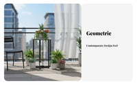 Flower Pot Table Modern Aesthetic Hexagonal Pedestal Table Heavy Duty