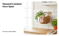 hareShaped Woven Basket Cute creature Design Hanging Organizer Space-Saving