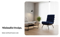 Upholstered Armchair Italian design Upholstered Tub Chair Minimalist Design Retro Look for Bedroom, Home Office, study alcove