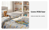 Adjustable Tilting Bed Table Built-in Page Holder Adjustable Computer Table