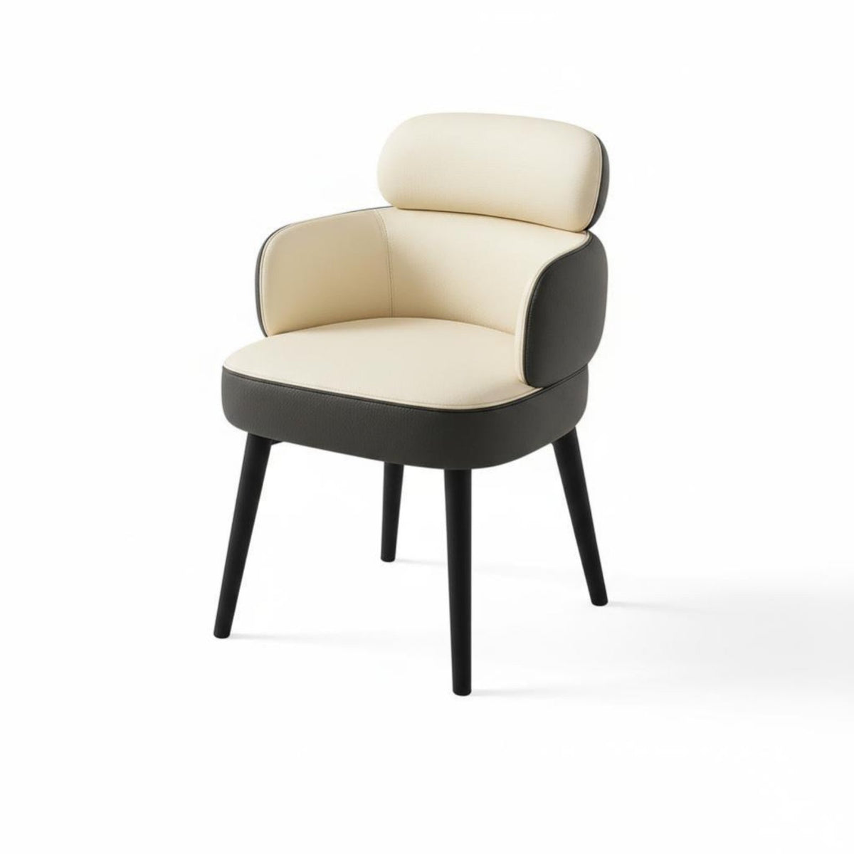 Rotating Pedestal Chair Multi-Purpose Upholstered Rotating Seat Modern Minimalist Design Ergonomic Curved Backrest for Adults