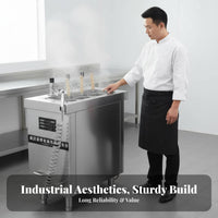 Automatic Lifting Noodle Cooker Timer Function Commercial Noodle Cooking Machine Large Capacity Automatically Raising Pasta Cooker for Hotels