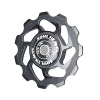 Rear Derailleur Pulley CNC Machined 11T Guide Wheel Bike Derailleur Guide Wheel Anodized Finish Sealed Bearing Guide Pulley