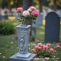 European Style Resin Angel Figurine for Garden Decoration