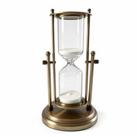 Hourglass with Metal Stand Decorative Tabletop Hourglass Sand Clock Desktop Sand Watch Elegant for Home Decor, Office