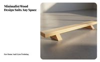 Beech Wood Press-up Bar Long-Lasting Wooden Push up Stands Wooden Parallette Bar Full Physique Exercise Wood Parallettes Stable
