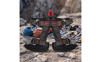 Climbing Sit Harness with Padded Waist High Strength Strong for Climbers, Climbers, Mountaineering